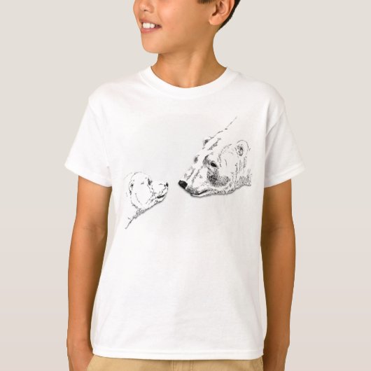 T-shirt Polar Bear Sweatshirt Bear & Cub Chemise pour enfa (Devant)