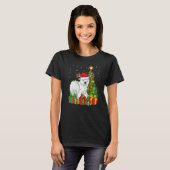 T-shirt Polar Bear  Xmas Lights Santa Polar Bear Christmas (Devant entier)