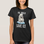 T-shirt Polar Bears Costume Idea For Women ON REAR & Clima (Devant)