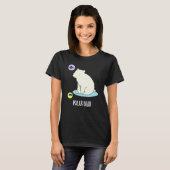 T-shirt Polar Ours Funny Science Pun Dark BG (Devant entier)