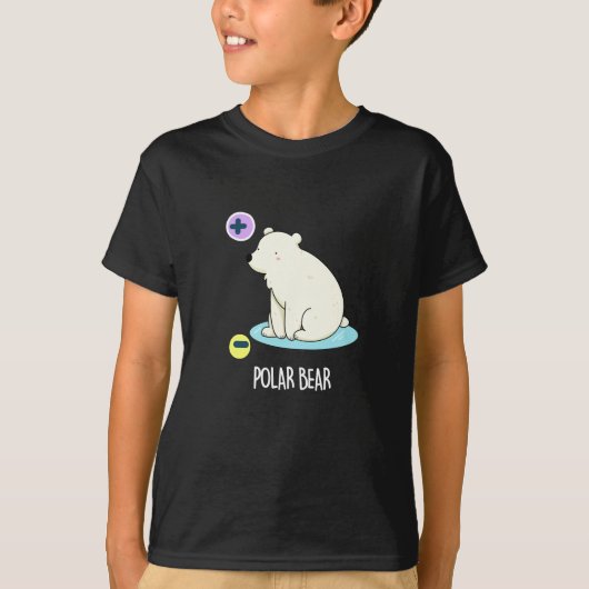 T-shirt Polar Ours Funny Science Pun Dark BG (Devant)