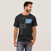 T-shirt Pôle Drapeau Signature Grèce (Devant entier)
