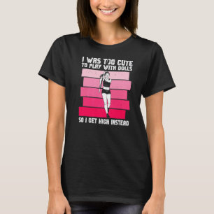 T-shirt Pole Jumper Girl and Pole Vault Jump Athlète 1