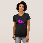 T-shirt Pôle - Magenta (Devant entier)