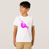 T-shirt Pôle - Magenta (Devant entier)