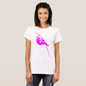 T-shirt Pôle - Magenta (Devant entier)