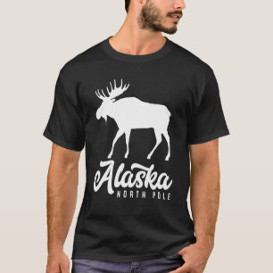 T-shirt Pôle Nord Alaska Usa Moose Alaska