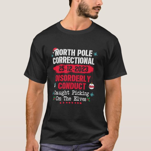 T-shirt Pôle Nord Conduite Correctionnelle Désordonnée Pri (Devant)