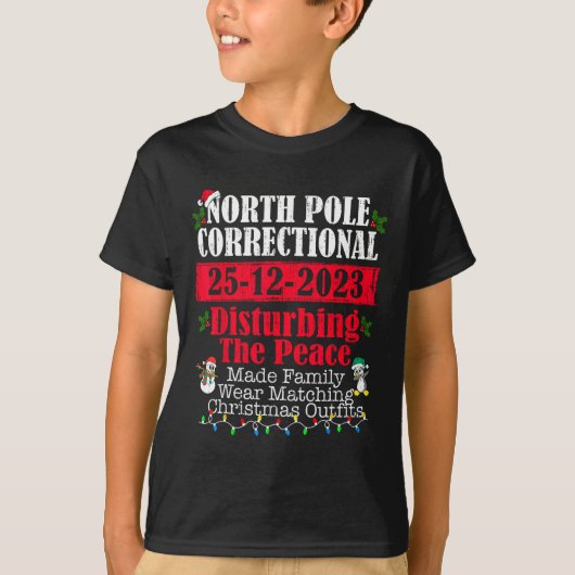 T-shirt Pôle Nord Correction Made Family Wear Noël (Devant)