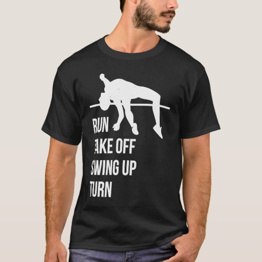 T-shirt Pole Vault For Athletics Bar High Jumper Track And (Devant)