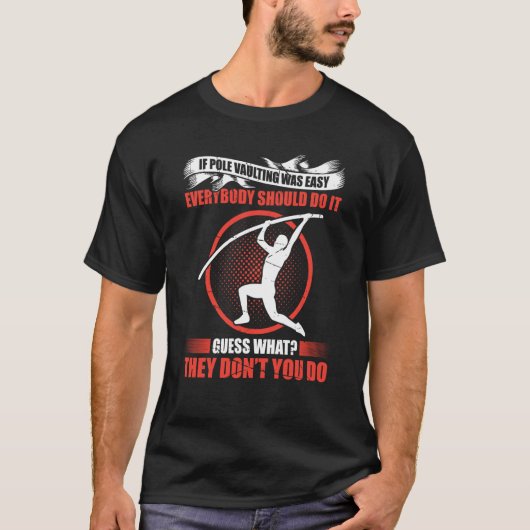 T-shirt Pole Vault For Athletics Bar High Jumper Track And (Devant)