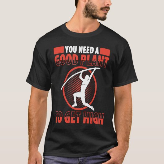 T-shirt Pole Vault For Athletics Bar High Jumper Track And (Devant)