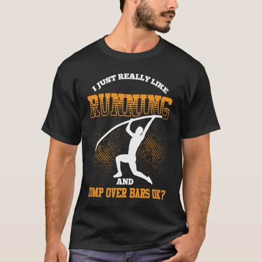 T-shirt Pole Vault For Athletics Bar High Jumper Track And (Devant)