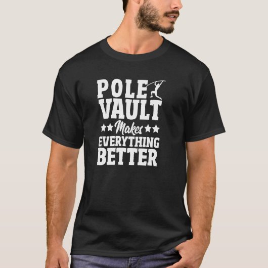T-shirt Pole Vault Pole Vaulting Pole Jumper Pole Vault (Devant)