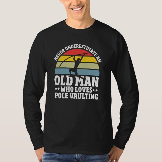T-shirt Pole Vault Pole Vaulting Training Pole Vault (Devant)