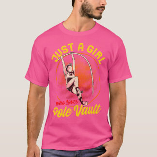 T-shirt Pole Vaulting Girls Femmes Pole Vault Vaulter