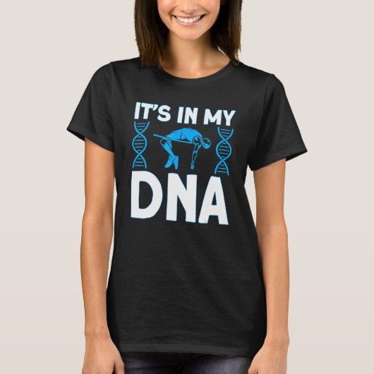 T-shirt Pole Vaulting It's In My Dna Pole Vault 1 (Devant)