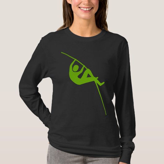 T-shirt Pôle Vaulting - Martian Green (Devant)