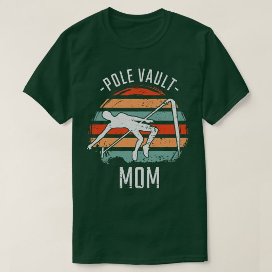 T-shirt Pole Vaulting Pole Vault Maman 2 (Design devant)