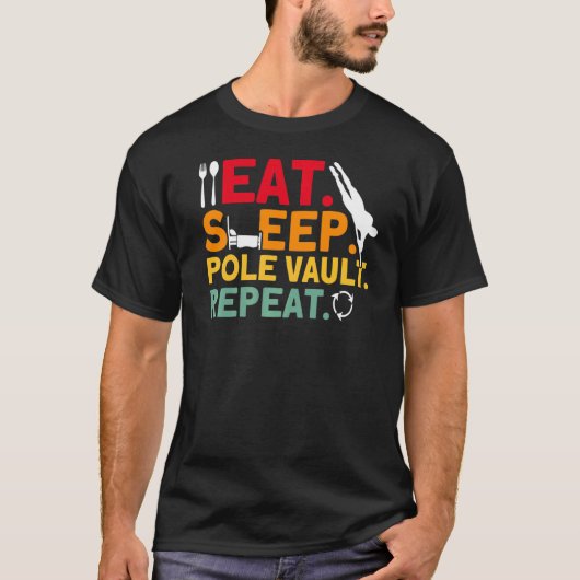 T-shirt Pole Vaulting Pole vault Repeat Pole Vault   (Devant)