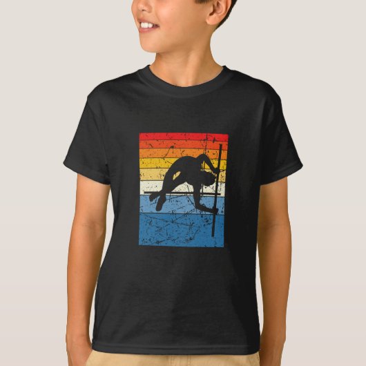 T-shirt Pole Vaulting Sport Retro (Devant)