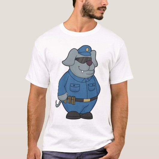 T-shirt Police à chiens (Devant)