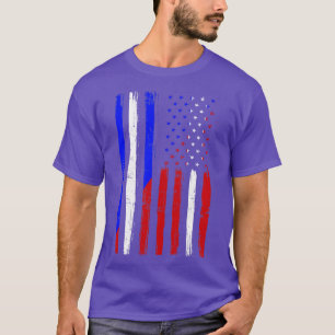 T-shirt Police American Flag Firefighter