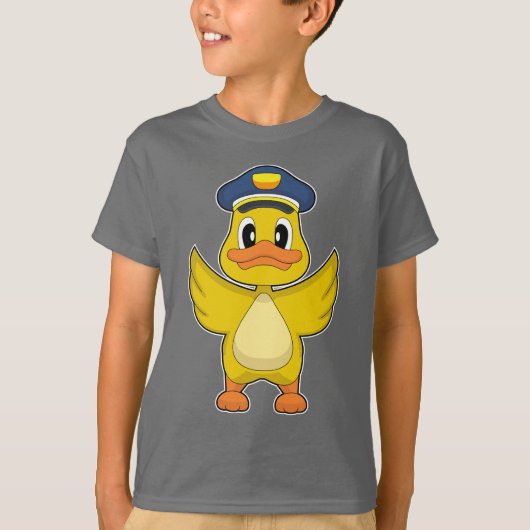 T-shirt Police casquette de la police de canard (Devant)