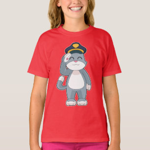 T-shirt Police casquette de la police de la police de la C