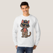 T-shirt Police Cat - 90s Cartoon Donut Cop (Devant entier)