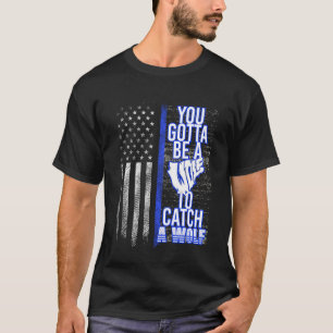 T-shirt Police Croix Chrétienne Vous Devez Être Un Loup Po