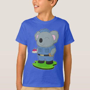 T-shirt Police d'anniversaire de koala