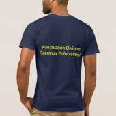 T-shirt Police d'apostrophe (Dos)
