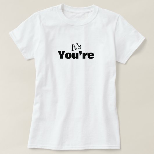 T-Shirt Police de Grammaire (Design devant)