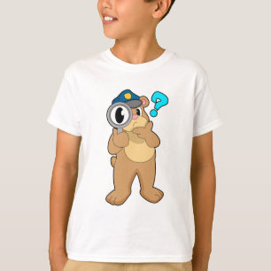 T-shirt Police de l'ours Verre de nivellement
