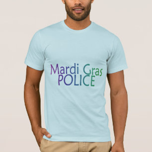 T-shirt Police de mardi gras
