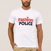 T-shirt Police de mode - Customisé (Devant)