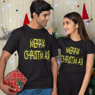 T-shirt Police de Noël Nuit Étoilée