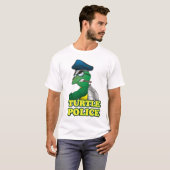 T-shirt Police de tortue (Devant entier)