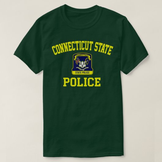 T-shirt Police d'État du Connecticut (Design devant)