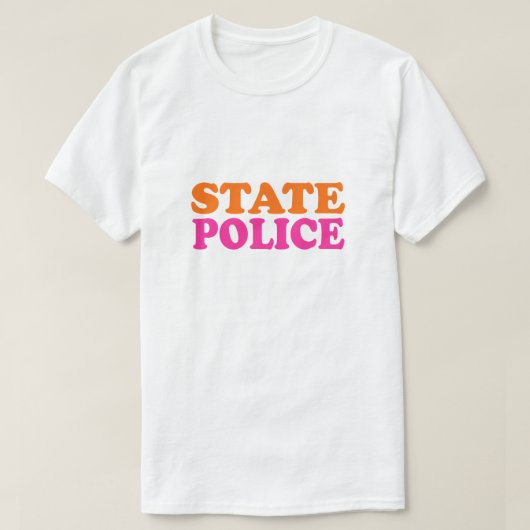 T-shirt Police d'État du Massachusetts (Design devant)