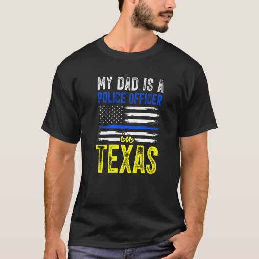 T-shirt Police du Texas Papa (Devant)