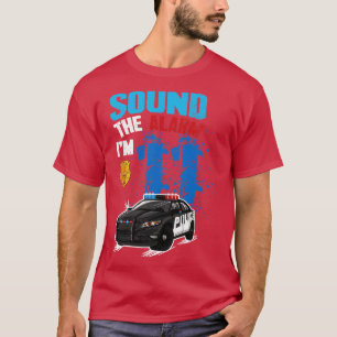 T-shirt Police Enfants 11e anniversaire Garçon Son Alarme