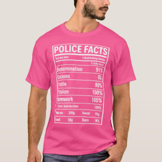 T-shirt Police Faits Fier Police T Shirts Pour Le Cadeau D