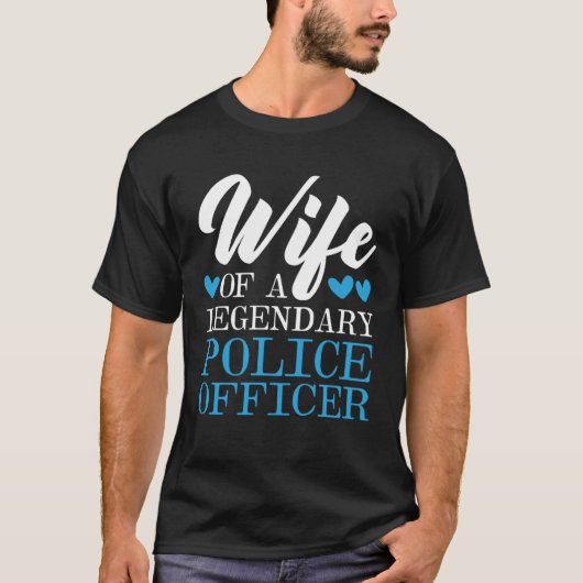 T-shirt Police Femme Cop Sheriff Agent de l'application de (Devant)