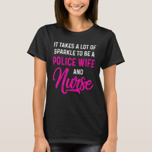 T-shirt Police Femme Infirmière Vie Rn Maman 43