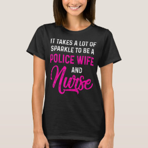 T-shirt Police Femme Infirmière Vie Rn Maman 43
