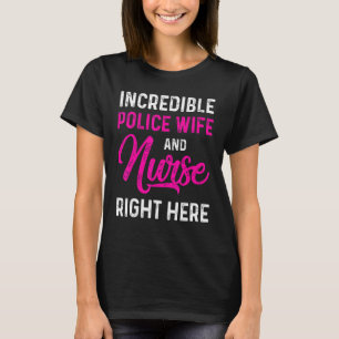 T-shirt Police Femme Infirmière Vie Rn Maman 5