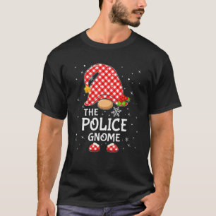 T-shirt Police Gnome Correspondance de famille Pyjama Ligh