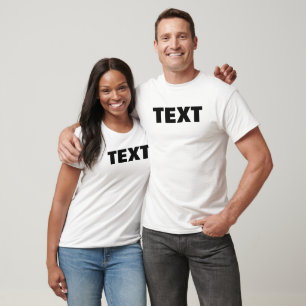 T-shirt Police Gras Gras Personnalisé Modèle Texte Mens Bl